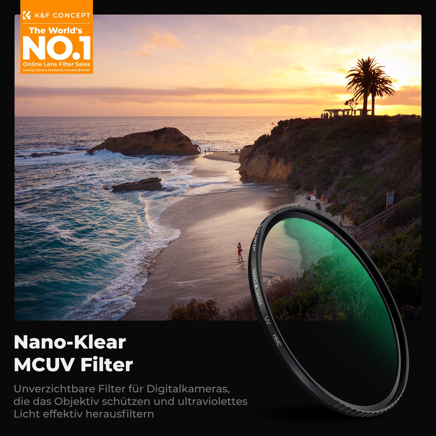 K&F Concept K-Serie Pro UV-Filter Slim MC UV Schutzfilter 86mm