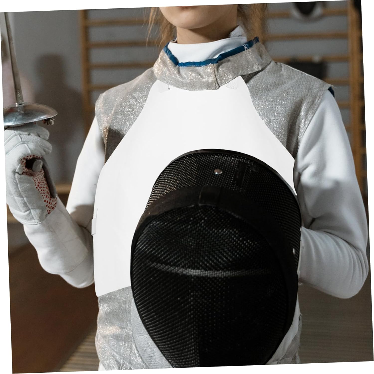 Professional Fencing Chest Protector Breathable Guard for Men and Women Lightweight Material Full Chest for Training and Competition Portable Design for Easy Carrying