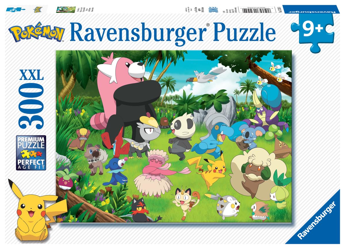 Ravensburger - Puzzle Pokémon, Rompecabezas para Niños de 9+ Años, Juego Educativo y Estimulante, Rompecabezas de 300 Piezas XXL