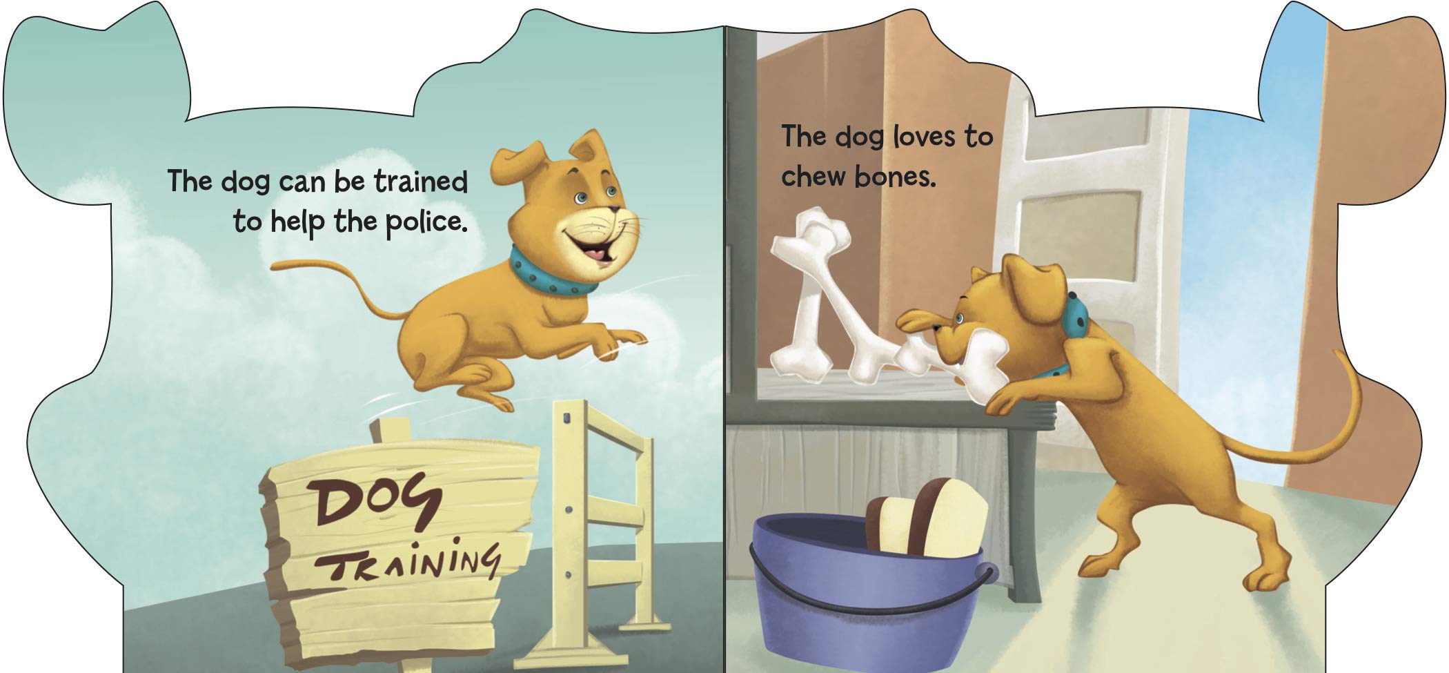 Board Book : Dog ( Animals and Birds ) - Cutout Board Books 2