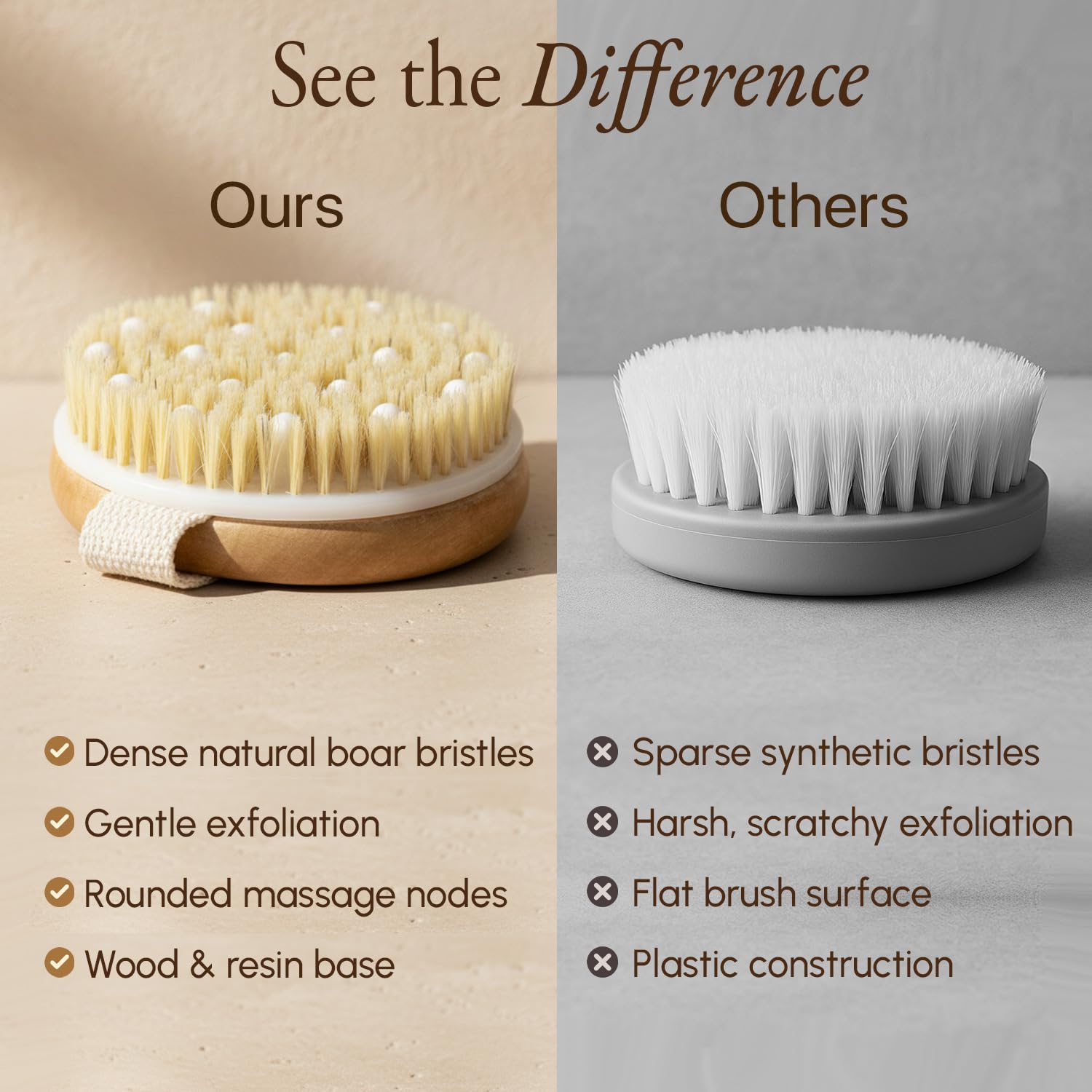 Dry Brushing Body Brush - Lymphatic Drainage -4