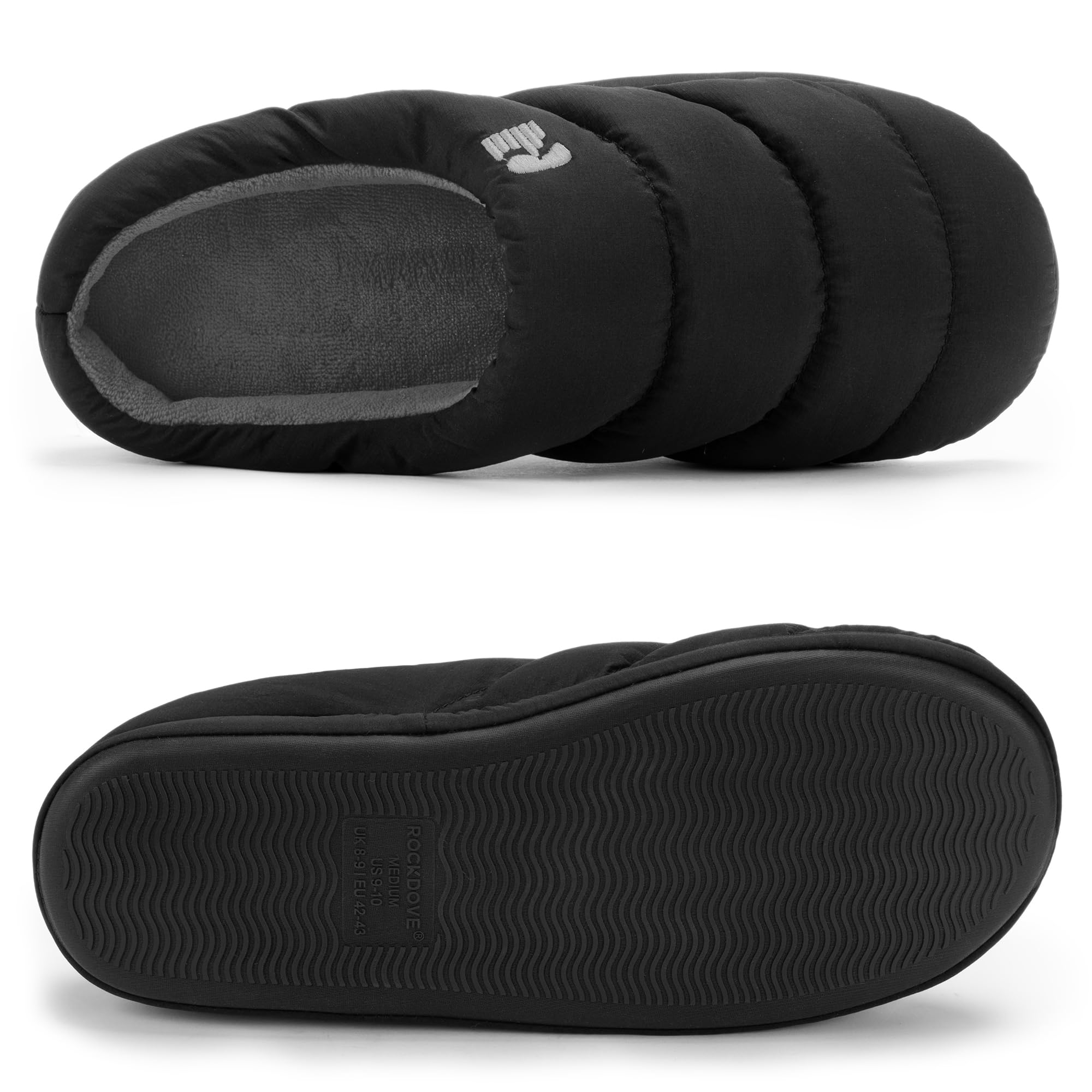 RockDove Pantofole da Campeggio in Memory Foam per Uomo