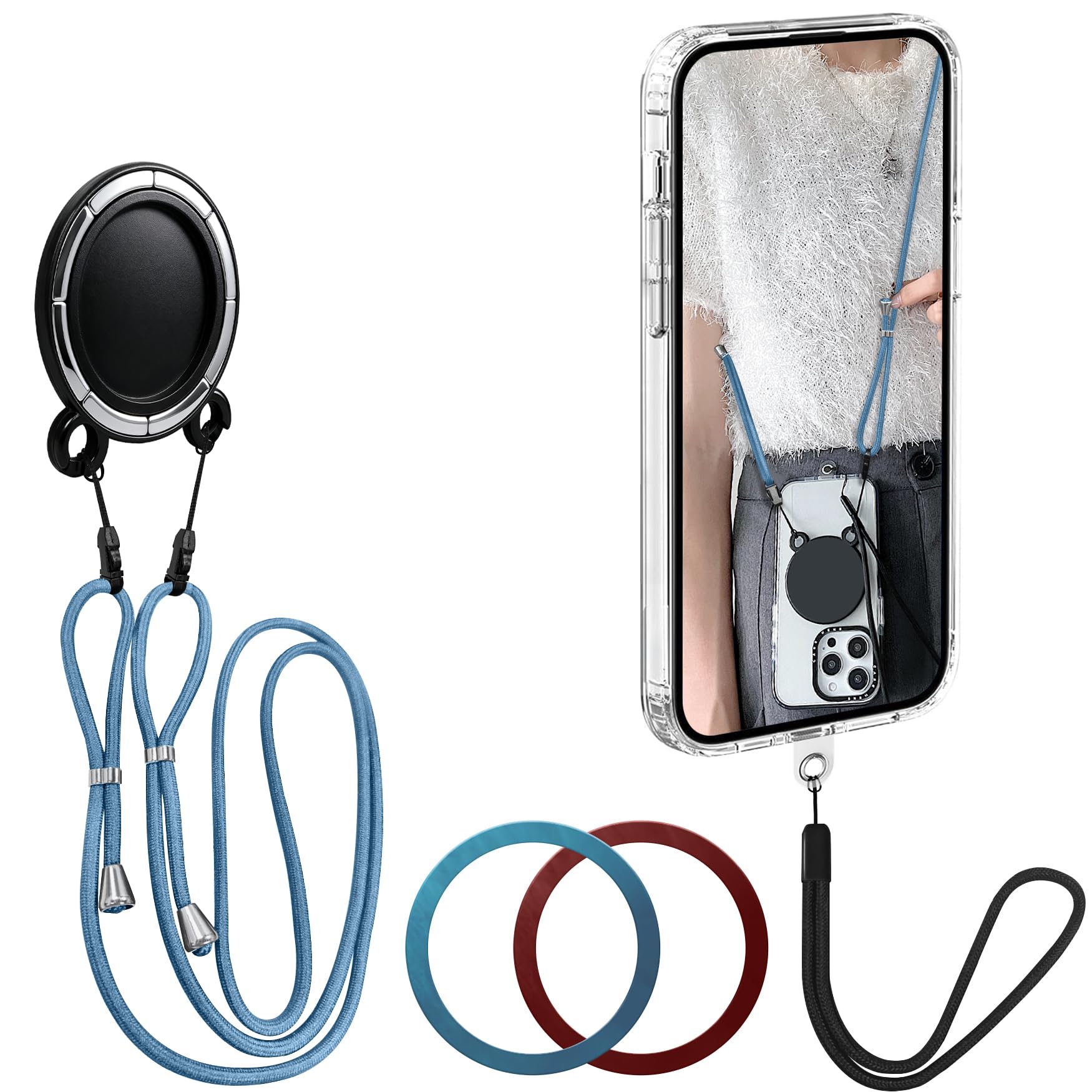 Amazon.co.jp: Denaisii スマホストラップ 首掛け, ショルダー 