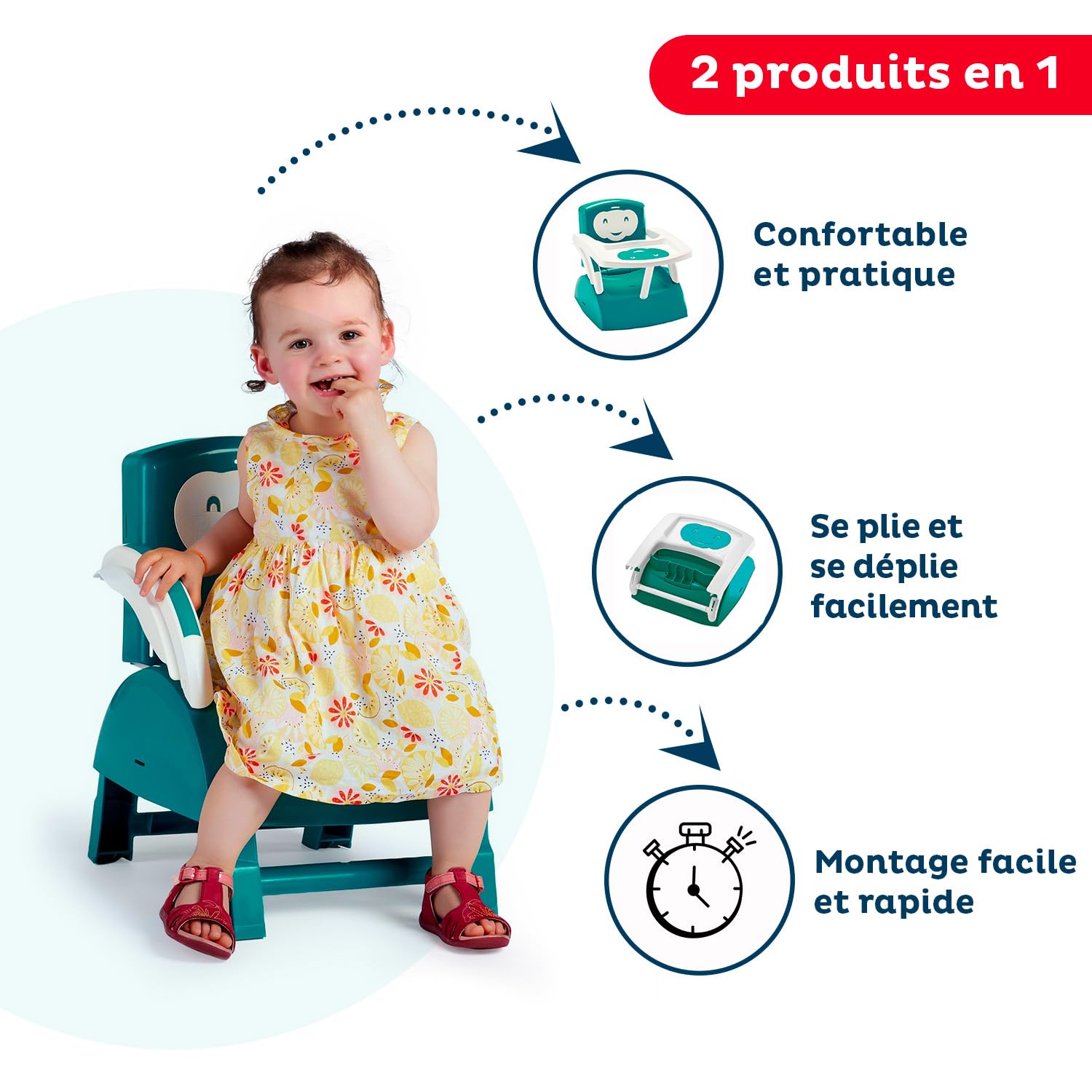 THERMOBABY Booster per sedia - Verde smeraldo