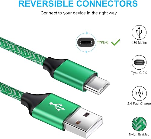 Miniatura 4 de Cable de carga tipo C de carga rápida para Samsung Galaxy S26 S26+ S26 Ultra S25 FE S24 S23 S22 S21 Ultra S20 FE A16 A15 A14 5G A55 A54 A53 A10E A11