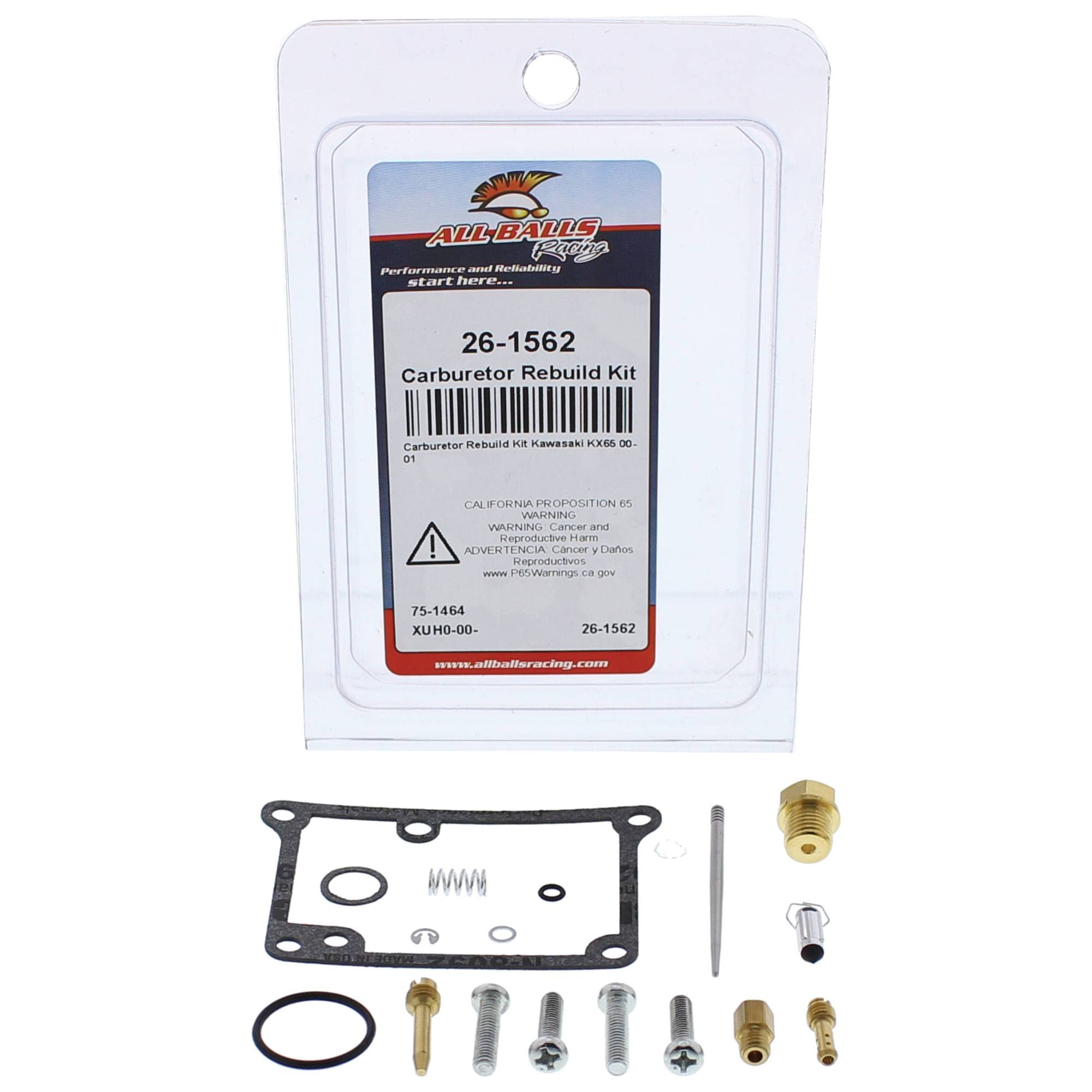 All Balls Racing Vergaser-Set 26-1562 - Komplettset Für Kawasaki KX65 2000-2001