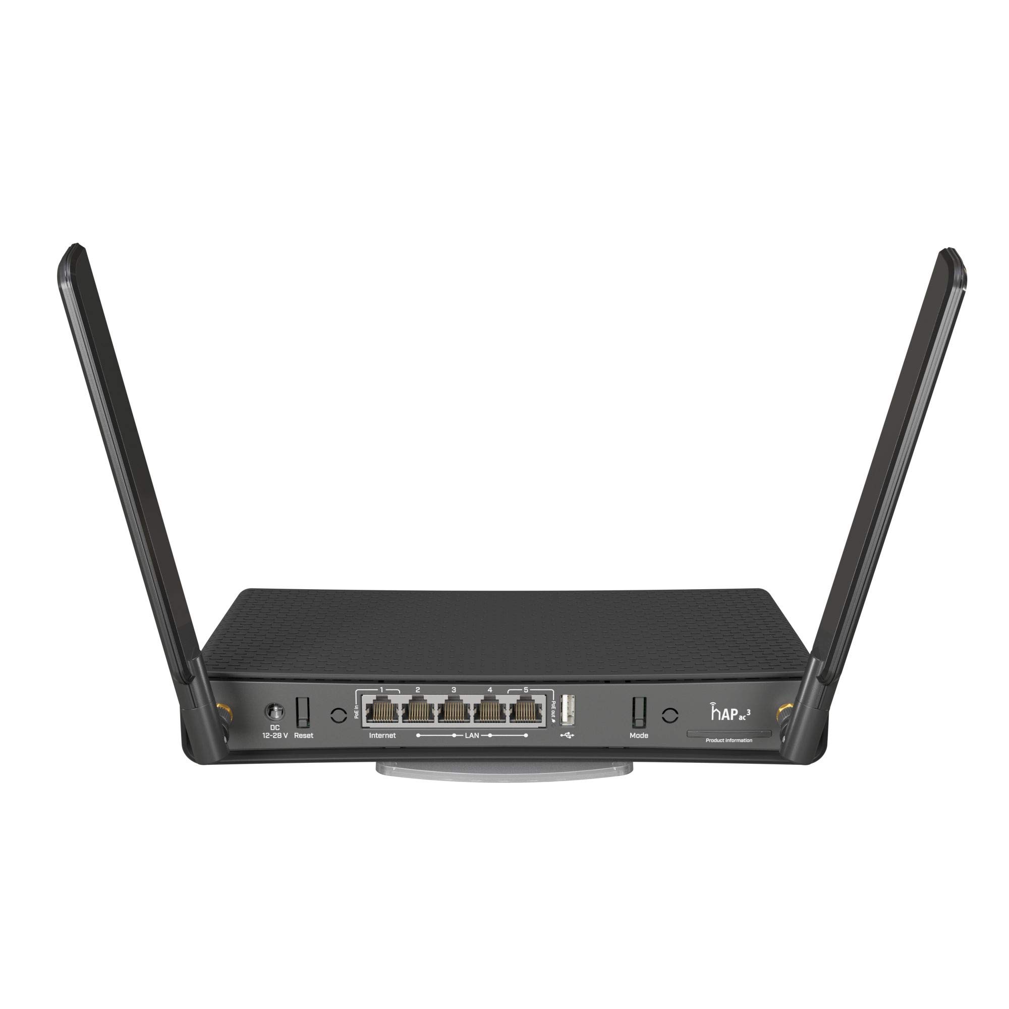 Mikrotik Hap Ac? Router Wireless Gigabit Ethernet DuaL-Band [2.4 Ghz/5 Ghz] Nero (hap Ac? With Routeros L4 - License Hap Ac?, WI-Fi 5 - [802.11ac],