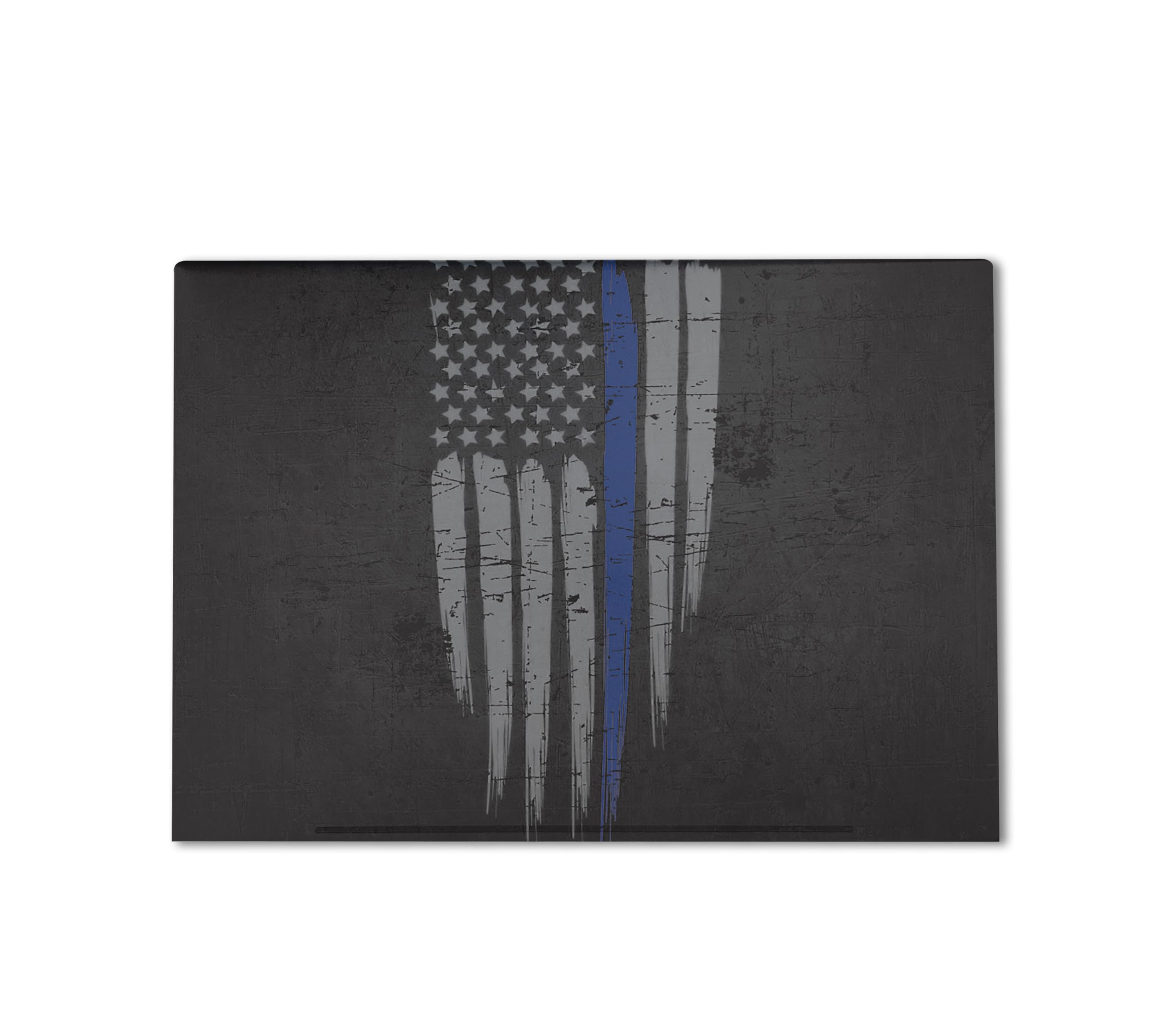 Gaming Skin Compatible with HP Envy x360 16” (2023) - Thin Blue Line - Premium 3M Vinyl Protective Wrap Decal Cover - Easy to Apply | Crafted in The USA by MightySkins