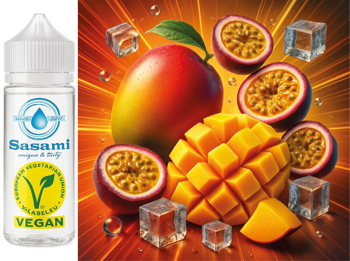 Frozen Tropic Rush – mango marakuja Ice aromat koncentrat – Wegański – Sasami – 100ml