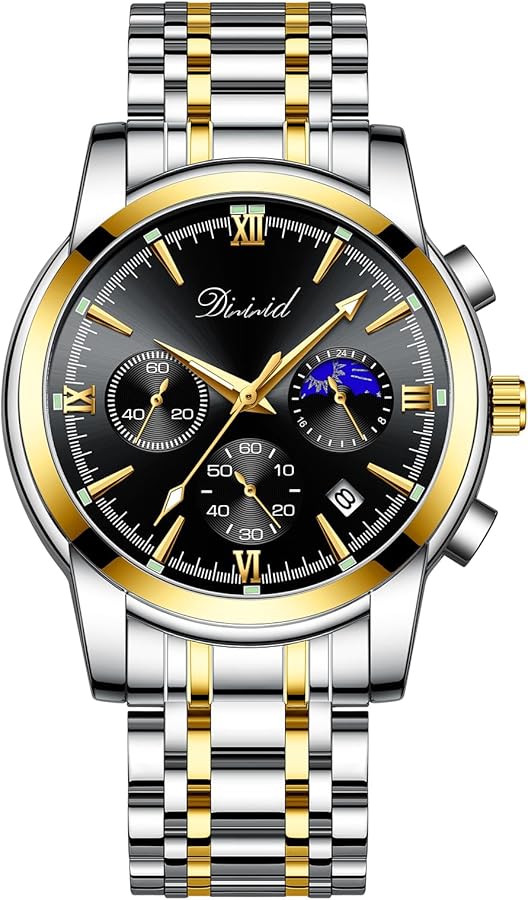 Amazon | DIZIZID 腕時計 メンズ クオーツクロノグラフウオッチ 人気