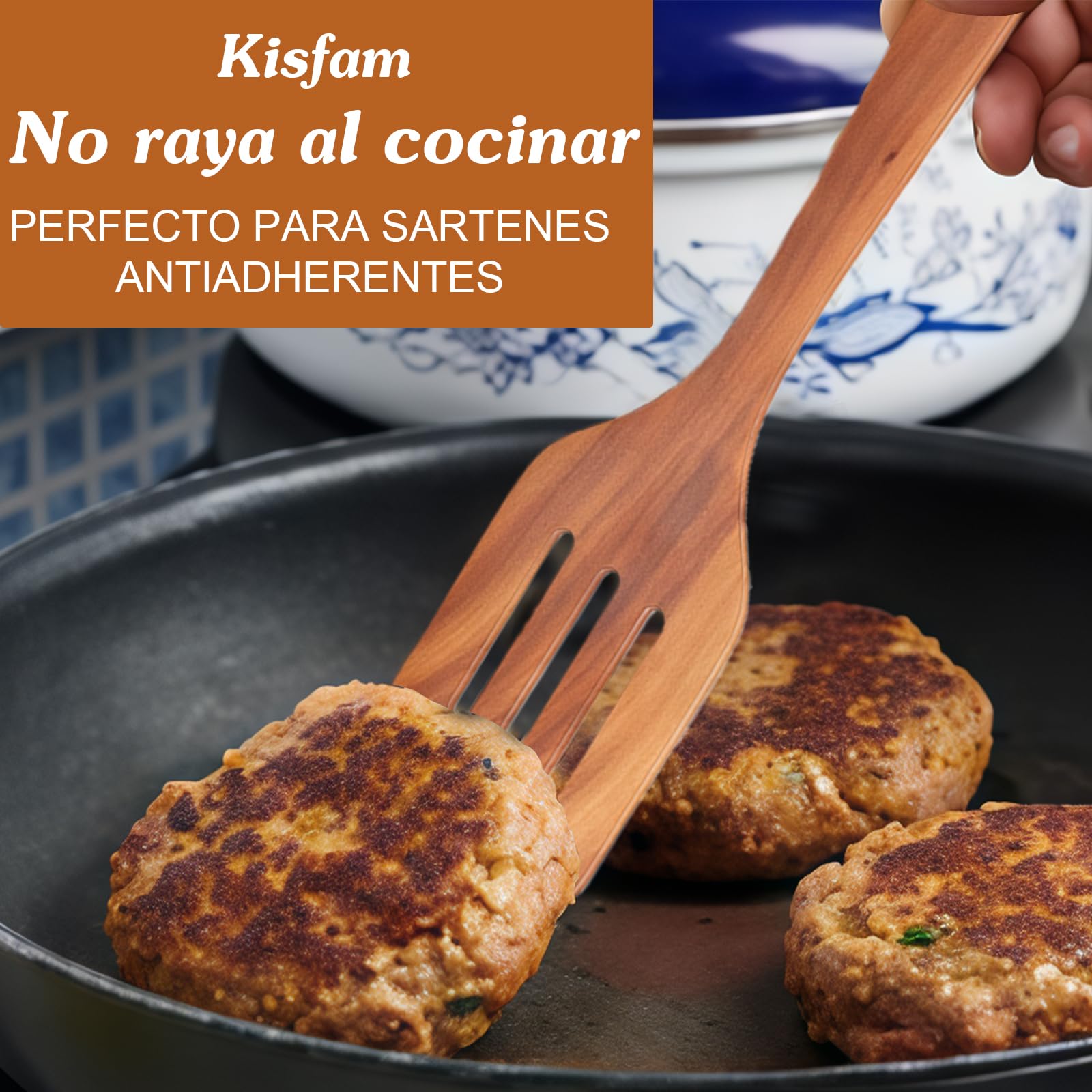 Set di cucchiai da cucina in legno, 9 pezzi di posate da cucina in legno, con supporto, spatola, cucchiaio da cucina, cucchiaio da cucina, cucchiaio da pasta, scolapasta, utensili in legno per