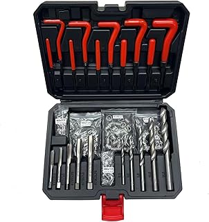 Moonmen 131PCS Metric Thread Repair Kit for M5 M6 M8 M10 M12