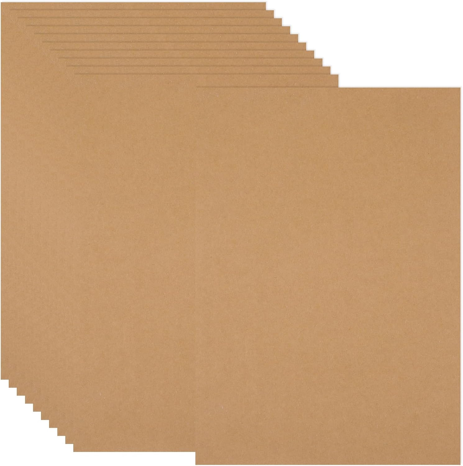 100 Sheets Brown Cardstock, Flat Card Stock Printer Paper for Crafts, DIY Cards, Thank You Cards, Birthday (8.5 x 11 inch)