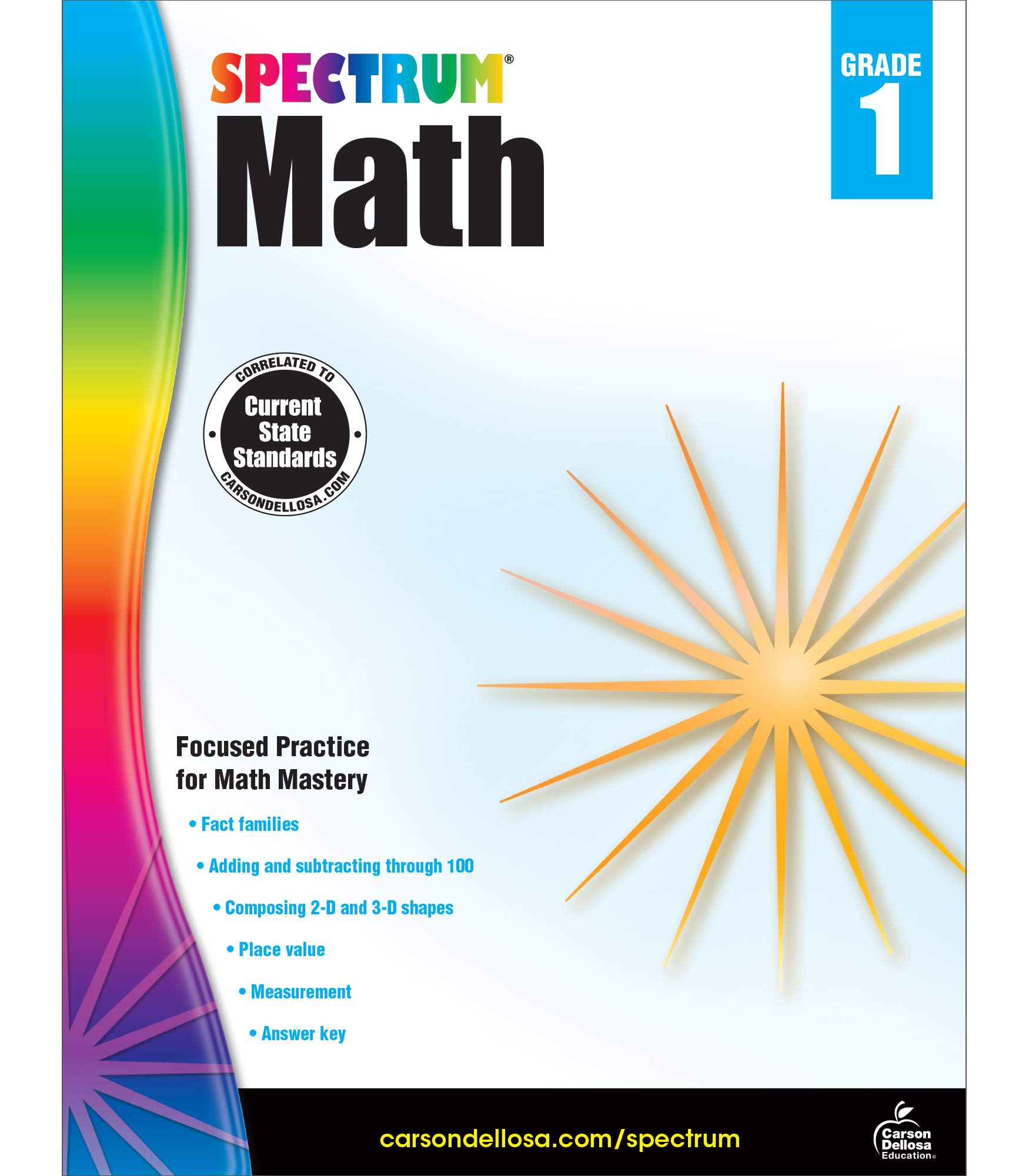 Spectrum | Math Workbook | 1st Grade, 160pgs