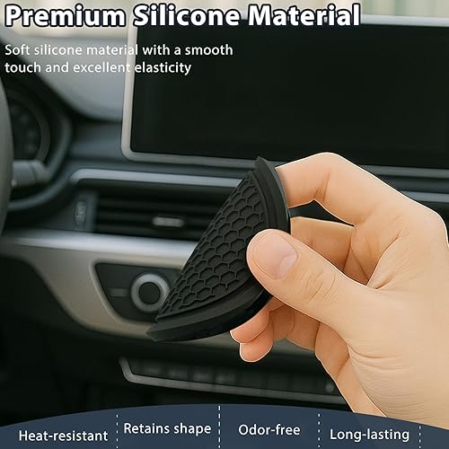 Miniatura 5 de Posavasos para automóvil, 6 unidades, universal, de silicona, antideslizantes, para interior del automóvil, juego de posavasos decorativos