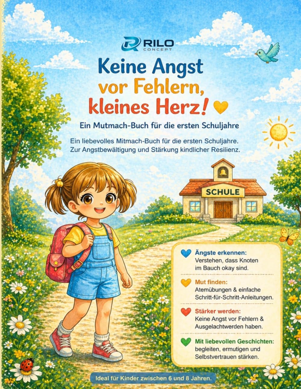 Keine Angst vor Fehlern, kleines Herz!: Mitmach-Buch gegen Schulangst | Mut finden & Selbstvertrauen stärken | Für Kinder ab 5 Jahren