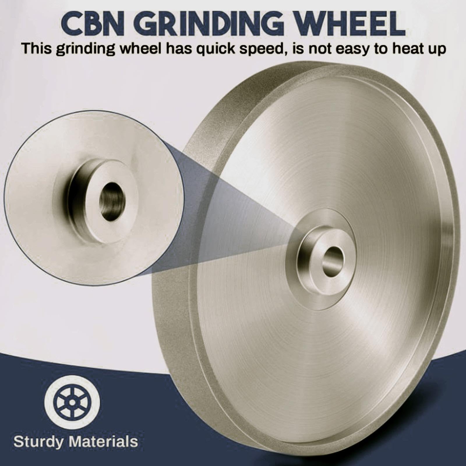 Muela abrasiva CBN de excepcional durabilidad que reduce la frecuencia de ajustes y garantiza un rendimiento constante Muela abrasiva CBN de 8