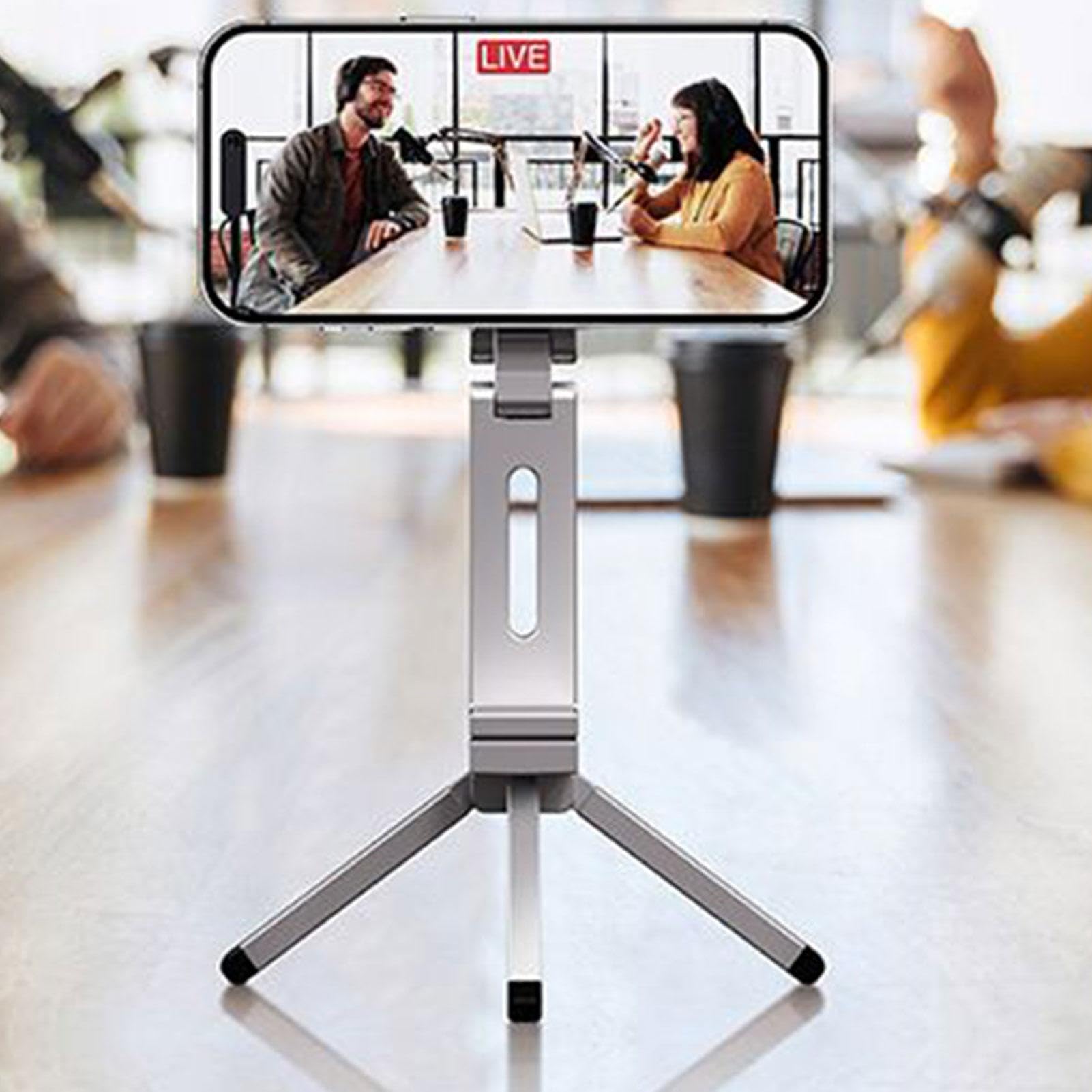 Treppiede Magnetico Per Cellulare Clip Portatile Pieghevole Girevole