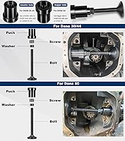 Vista 5 de Herramienta de instalación de sello lateral del eje interior para diferenciales delanteros y traseros Dana 30/44/60 compatible con Jeep, Ford