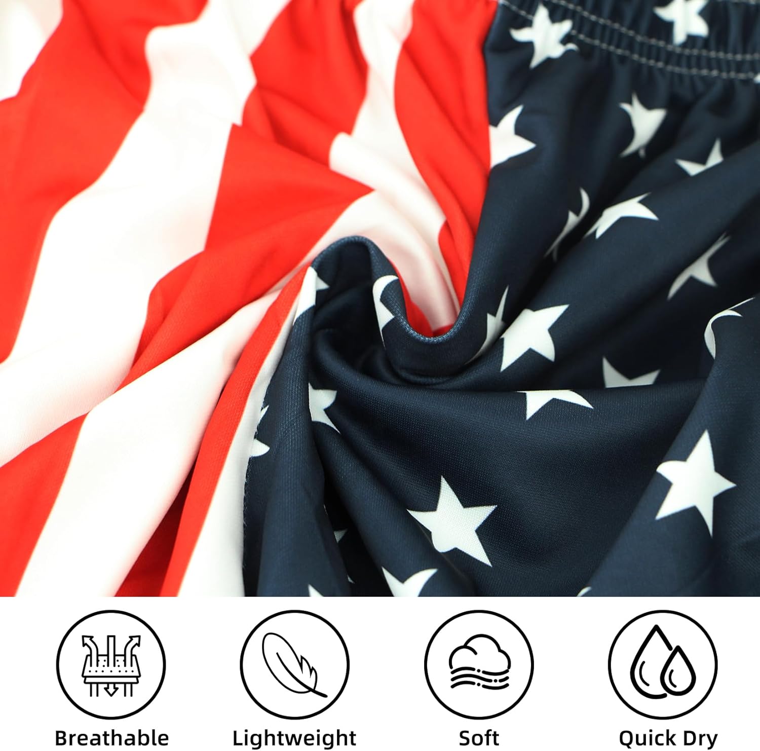 American Flag Pants Men Women Joggers Pants Sports Men's 4th of July American Flag Long Pants with Pockets - Image 4