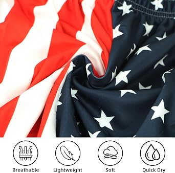 American Flag Pants Men Women Joggers Pants Sports Men's 4th of July American Flag Long Pants with Pockets