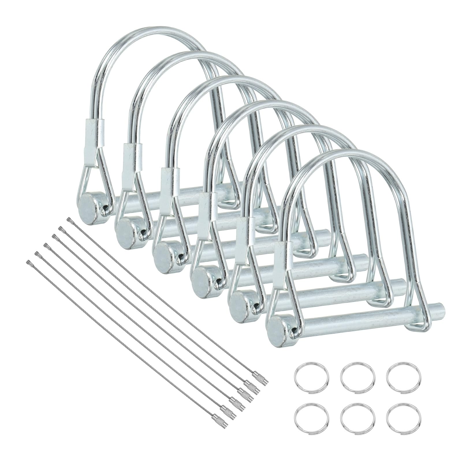 sourcing map Trailer Coupler Pin 3/16" x 2-3/8" Locking Pin 6Pcs