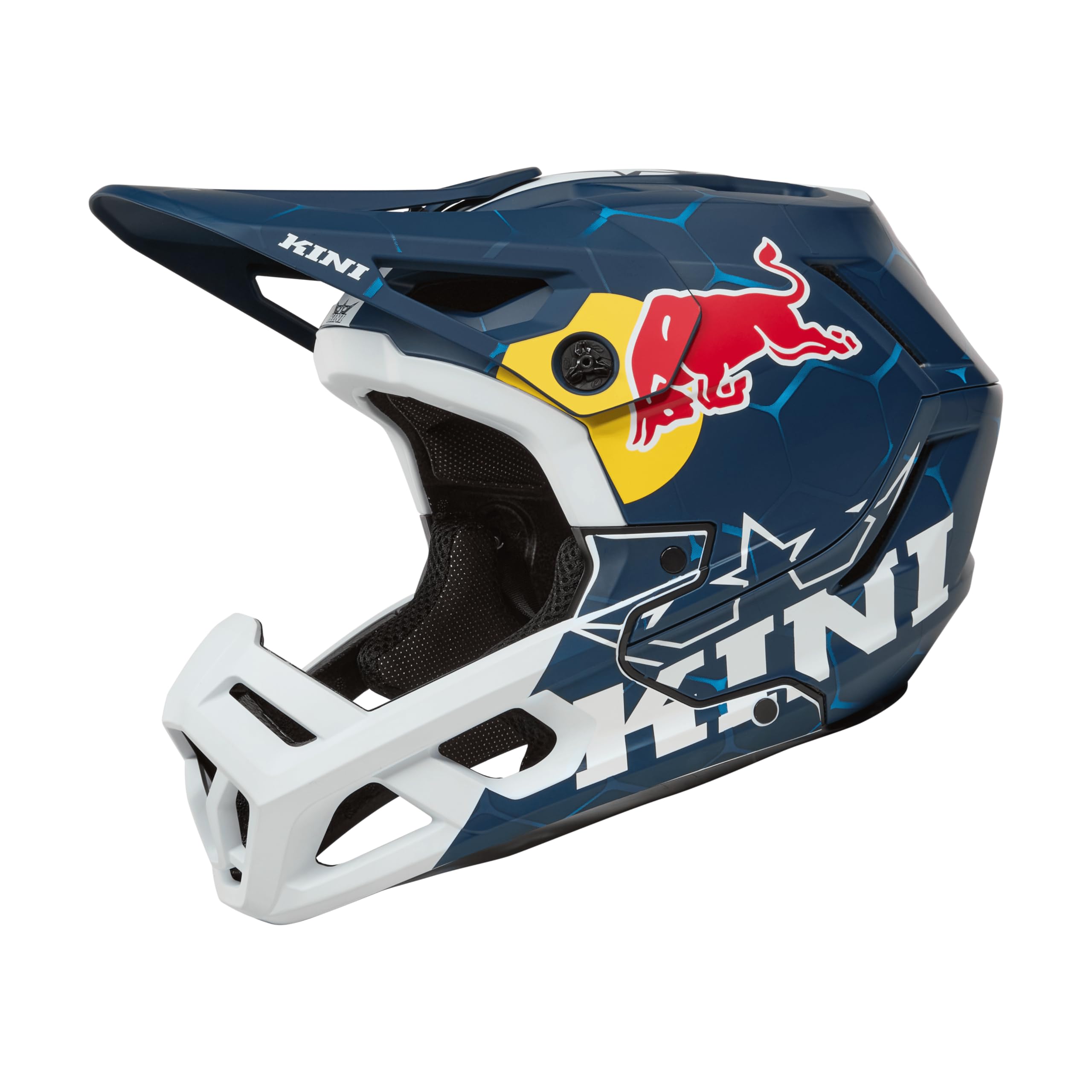 EC Kini Red Bull 1.0 - Casque de VTT (taille L, 59/60 cm), couleur bleu et blanc