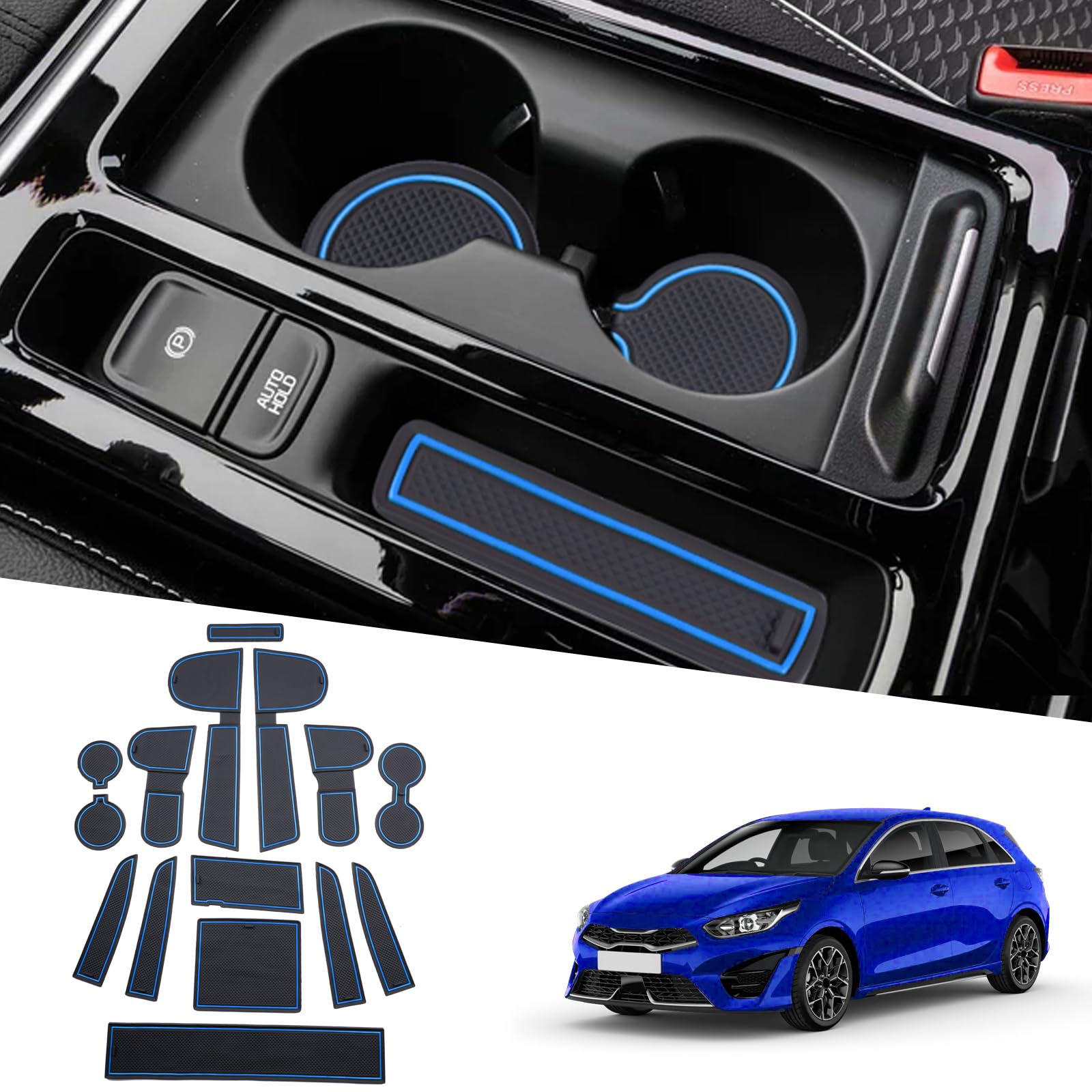 Tappeto Bagagliaio Universale Antiurto Per Kia Ceed II SW (2012-2018) – Protezione Totale 4 Stagioni, Materiale Resistente E Riciclabile