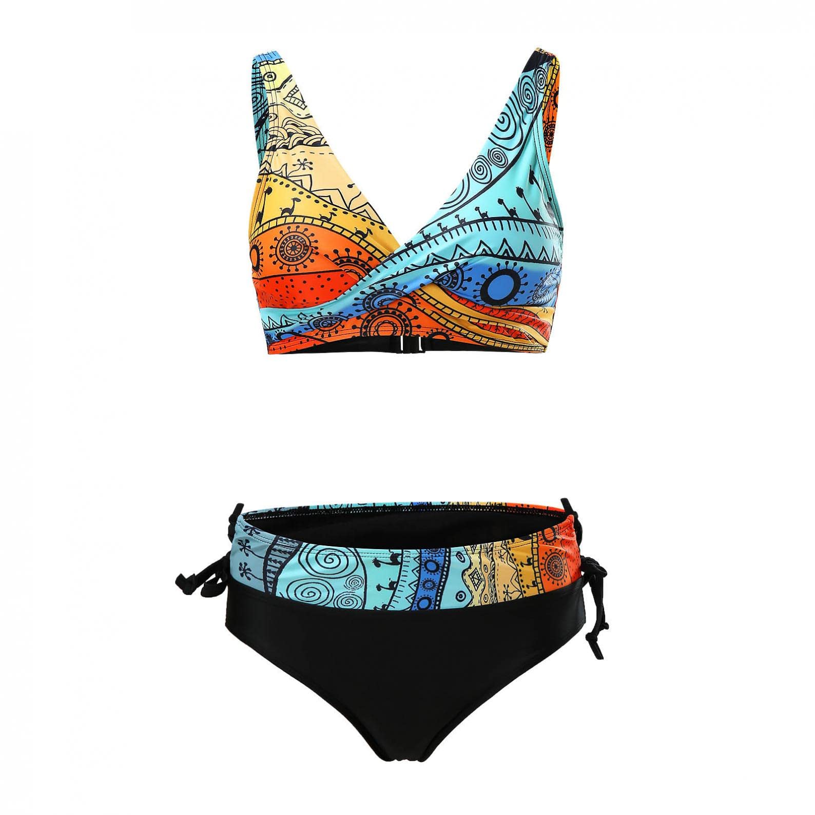 Sheey Bikinis Mujer Push Up Dos Piezas Bikini Mujer,Bikinis Mujer 2022 Push Up Bikini Push Up con Relleno y Aros Biquini Niña Bikinis Tiro Alto Bikini Tanga Mujer Playa Biquini Mujer Push Up