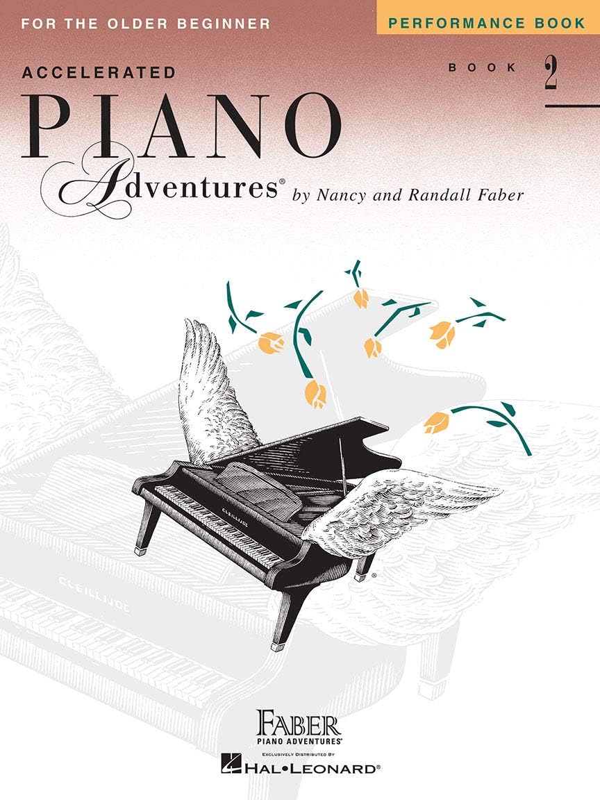 Accelerated Piano Adventures Level 2 Learning Set By Nancy Faber - Lesson, Theory, Performance, Technique & Artistry Books & Juliet Music Piano Keys 88/61/54/49 Full Set Removable Sticker