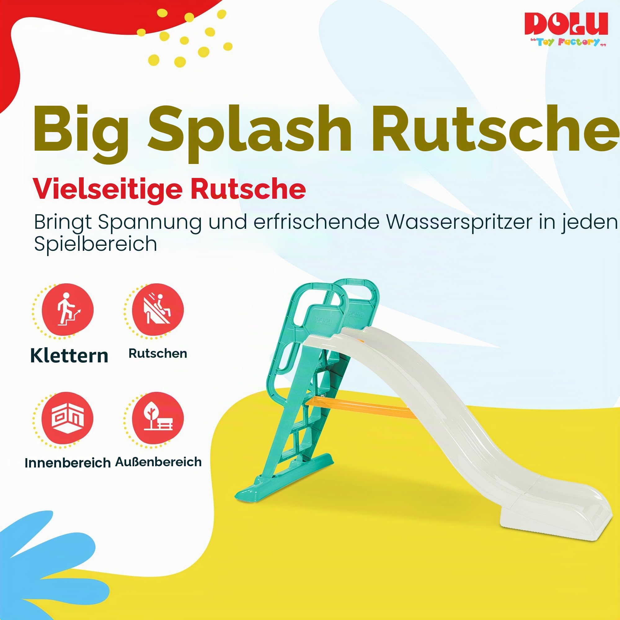 VOLL 2-in-1 Große Wasserrutsche