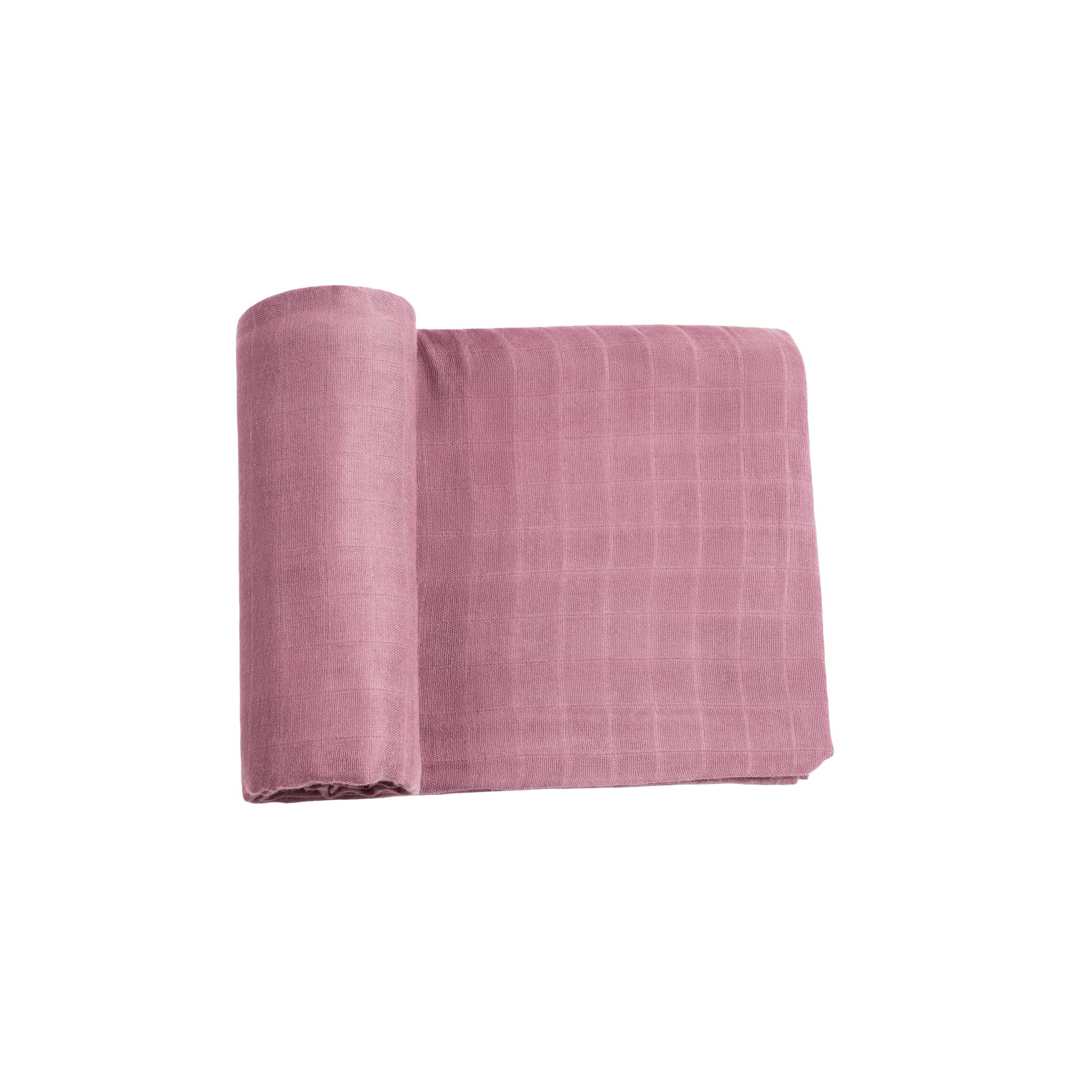 Meracorallo Muslin Swaddle Blanket, Rayon Cotton Blend, Orchid Purple | Silky Soft, Lightweight Breathable, 47x47 In, Receiving Blanket, Swaddle Wrap for Baby Boys Girls