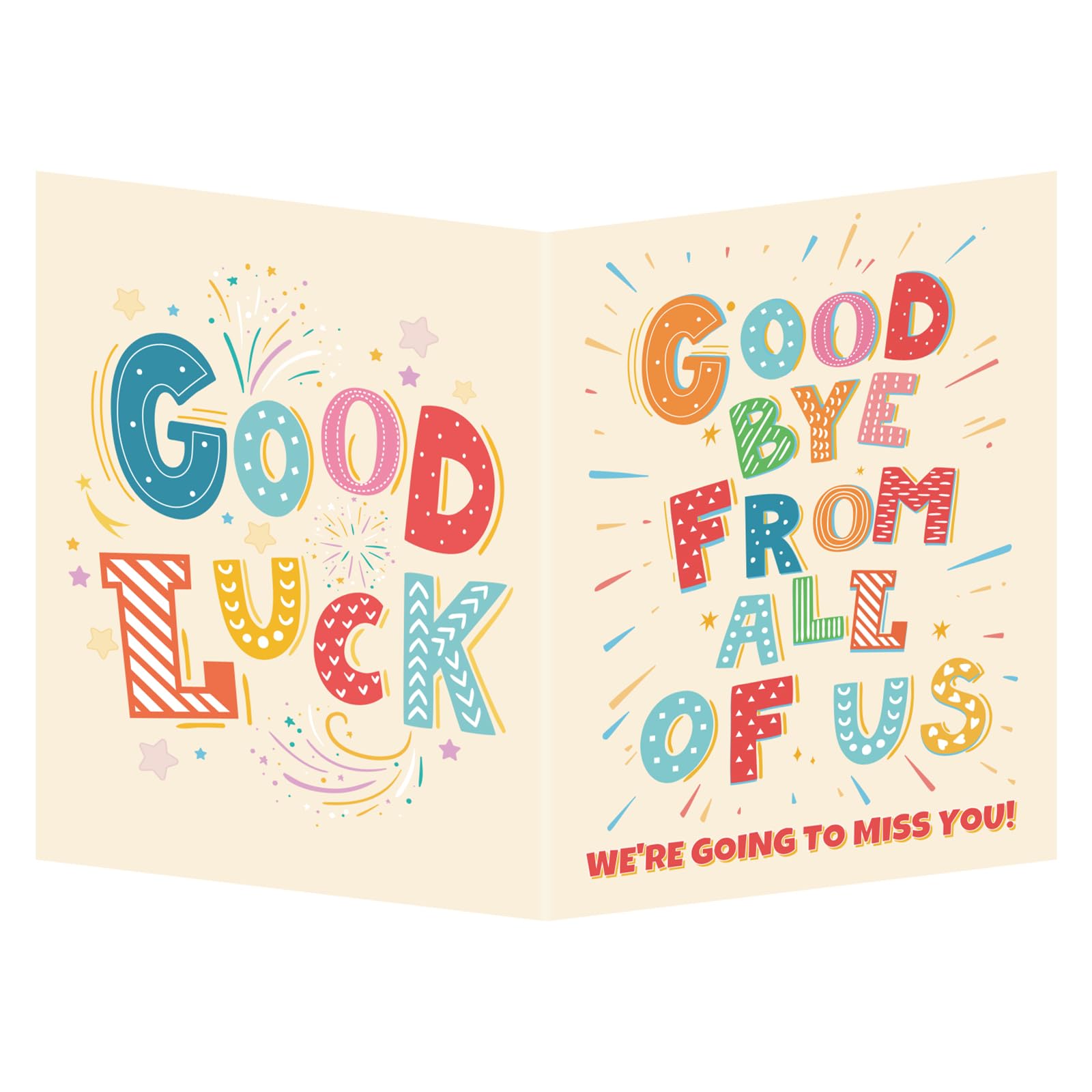 Large Farewell Greeting Card, Giant Going Away Good Luck Card with Envelope Big Guest Book Jumbo Leaving Gift Ideal for Coworker Colleagues Teacher Graduation Retirement (Light Yellow) โ image 1
