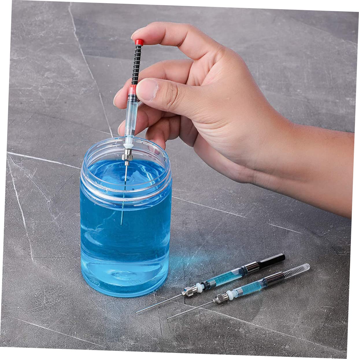 NUOBESTY 48stücke Pen Ink Füller Edelstahl Und Leicht Und Tragbar Für Füllfederhalter Und Tintenfüllung Praktisches Zubehör Für Schule Und Büro