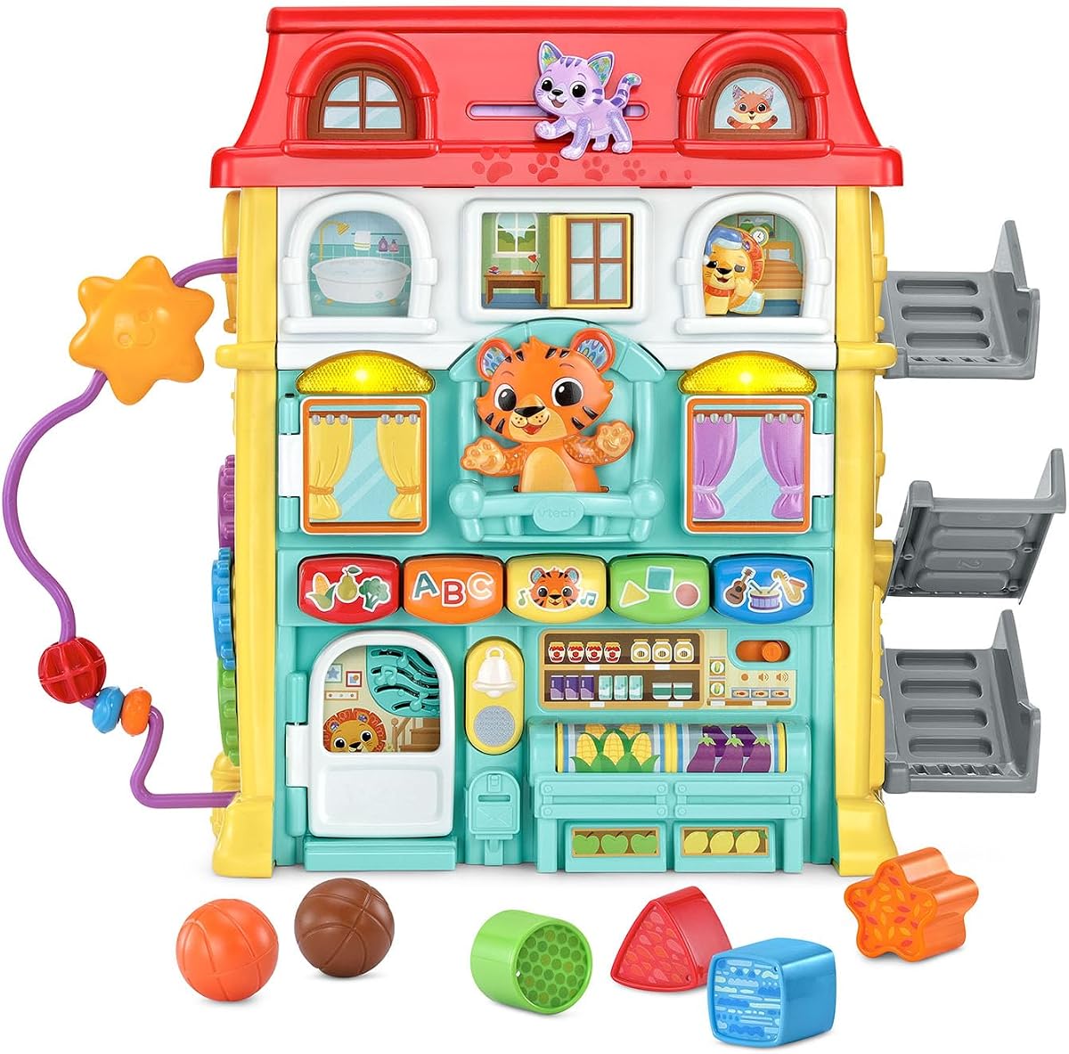 Juguete de exploración para niños pequeños VTech Up and Down Activity Town