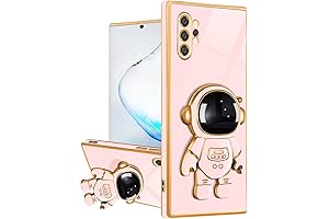 Compatible with Samsung Galaxy Note 10 Plus 5G Case with Cute Astronaut Kickstand Design