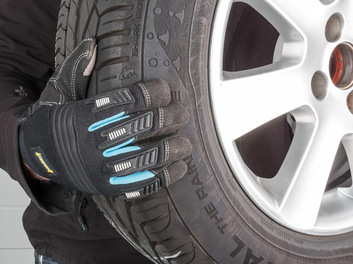 HAZET Mechaniker Handschuhe 1987-5XL I Abriebbeständige, Rutschfeste Handschuhe in Größe XL I Atmungsaktiv und Waschbar I Idealer Schutz für anspruchsvolle Aufgaben I Material: Kunstleder und PVC