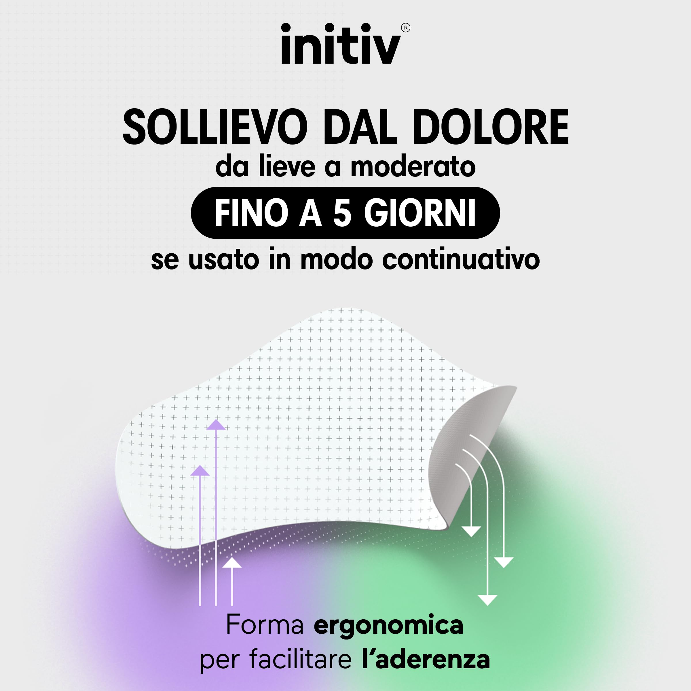 Initiv Cerotti per Collo, Dolori Muscolari da lievi a moderati, anche per Cervicale, Sollievo fino a 5 giorni se usati in modo continuativo, senza Medicinali, Resistenti all’Acqua (4 Cerotti)