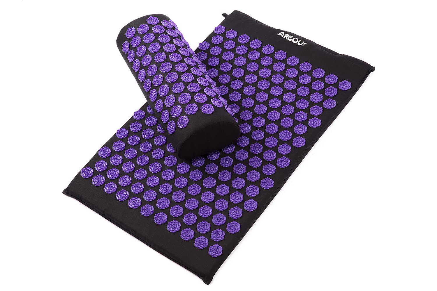 TPE + esponja acupuntura acupuntura alivio del dolor almohadilla de masaje acupuntura esterilla de yoga + juego de almohadas