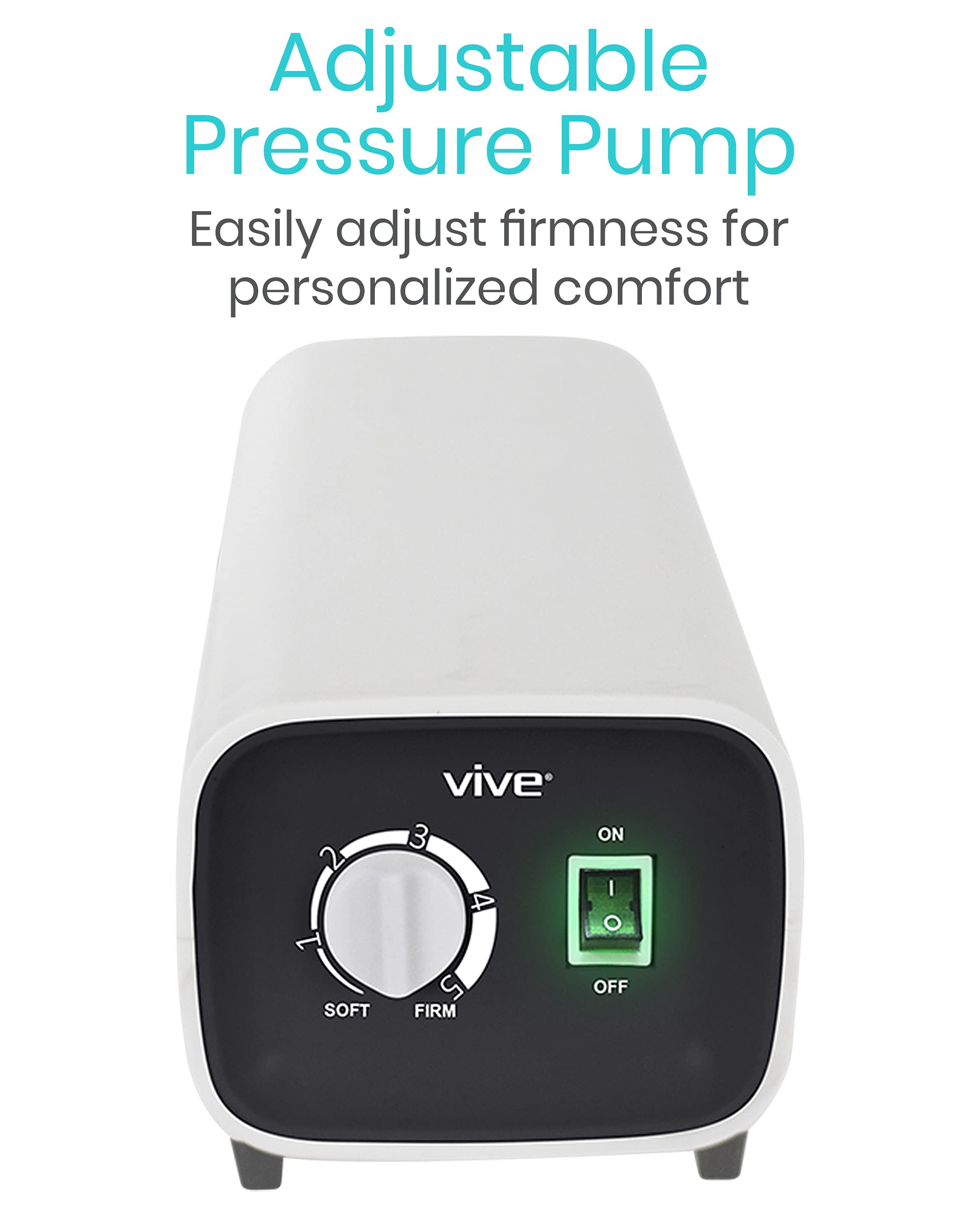 Vive Alternating Pressure Pad Includes Mattress Pad and Electric Pump