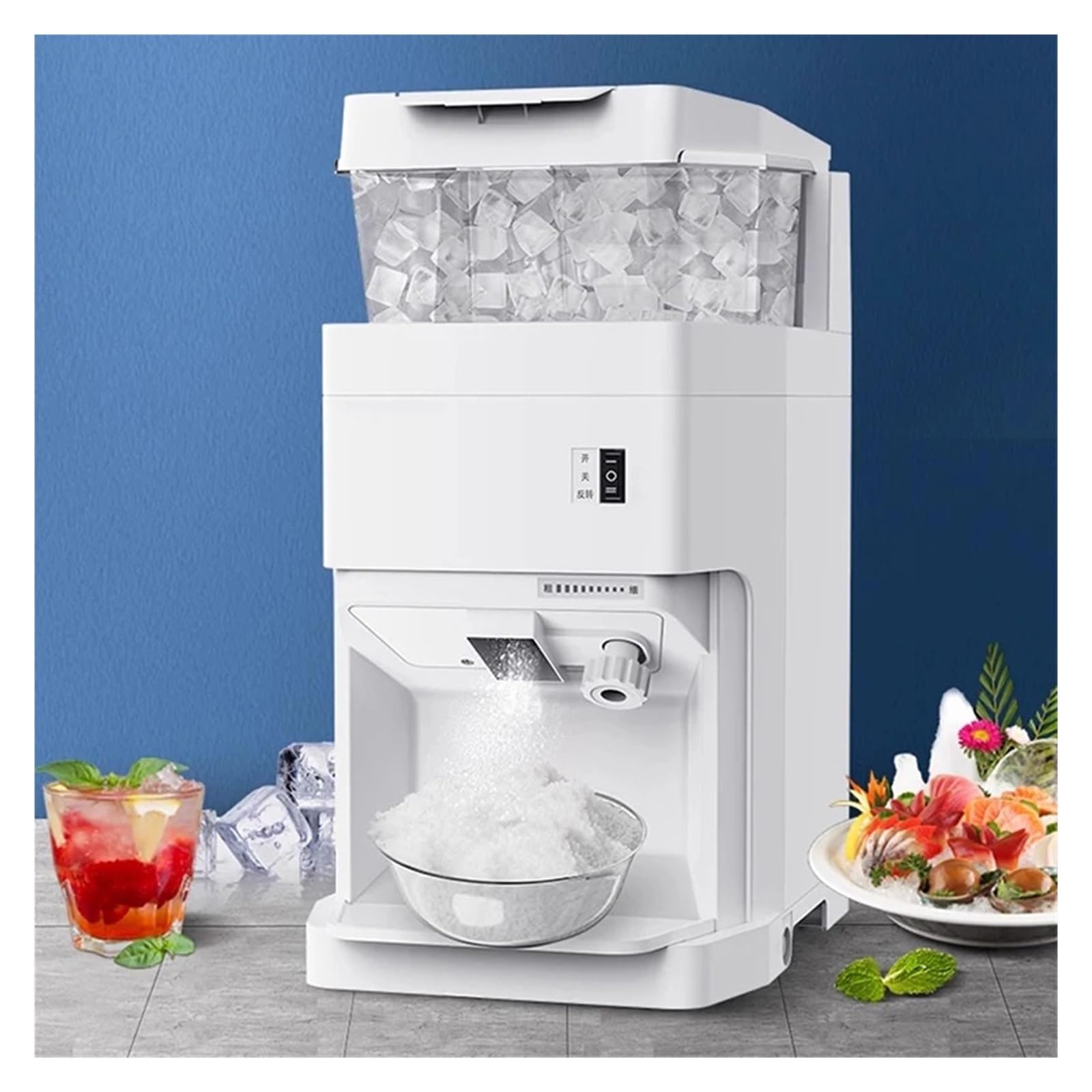 Máquina Automática De Batidos For Tienda Té La Leche, Trituradora Hielo Comercial Gran Capacidad 6L, Afeitado con Olla Caliente TrituracióN De Hielo Sin Esfuerzo