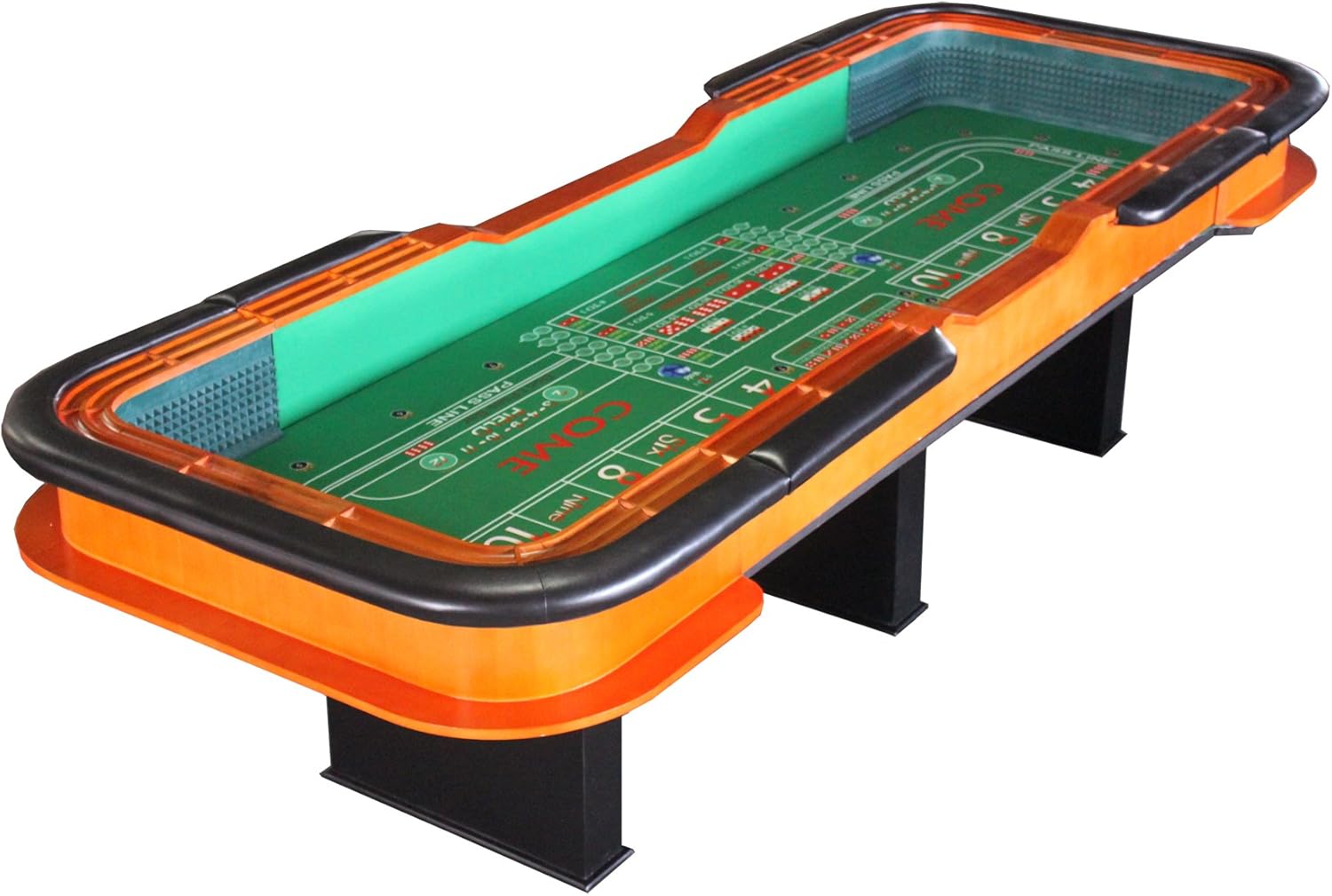 INO Design 136" 12 Feet Deluxe Green Dice Game Craps Poker