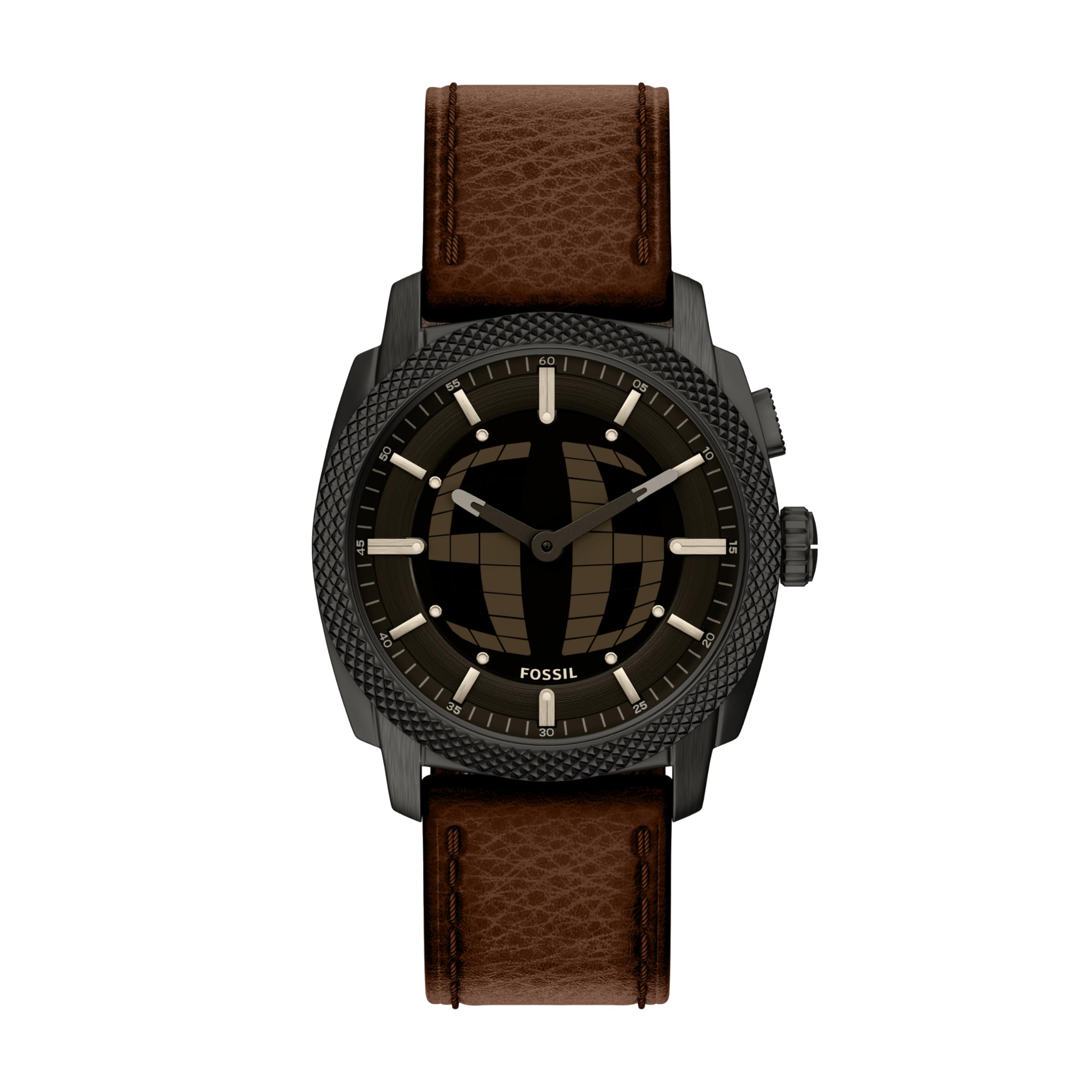 Fossil Mens Machine Big Tic Stainless Steel Watch