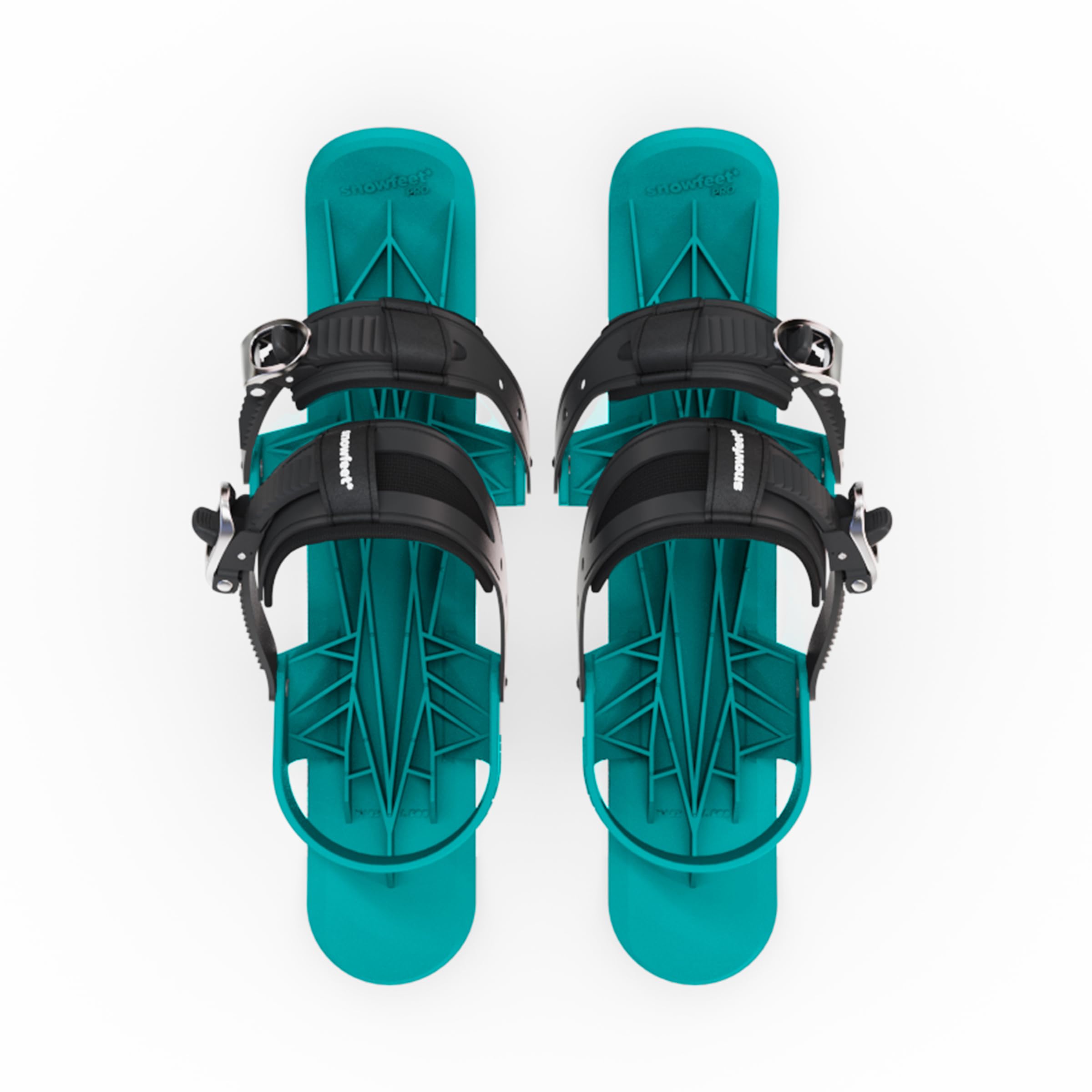 Snowfeet PRO - Mini pattini da sci corti per neve | Sci per scarpe invernali | Pattini da neve corti | The Real Original
