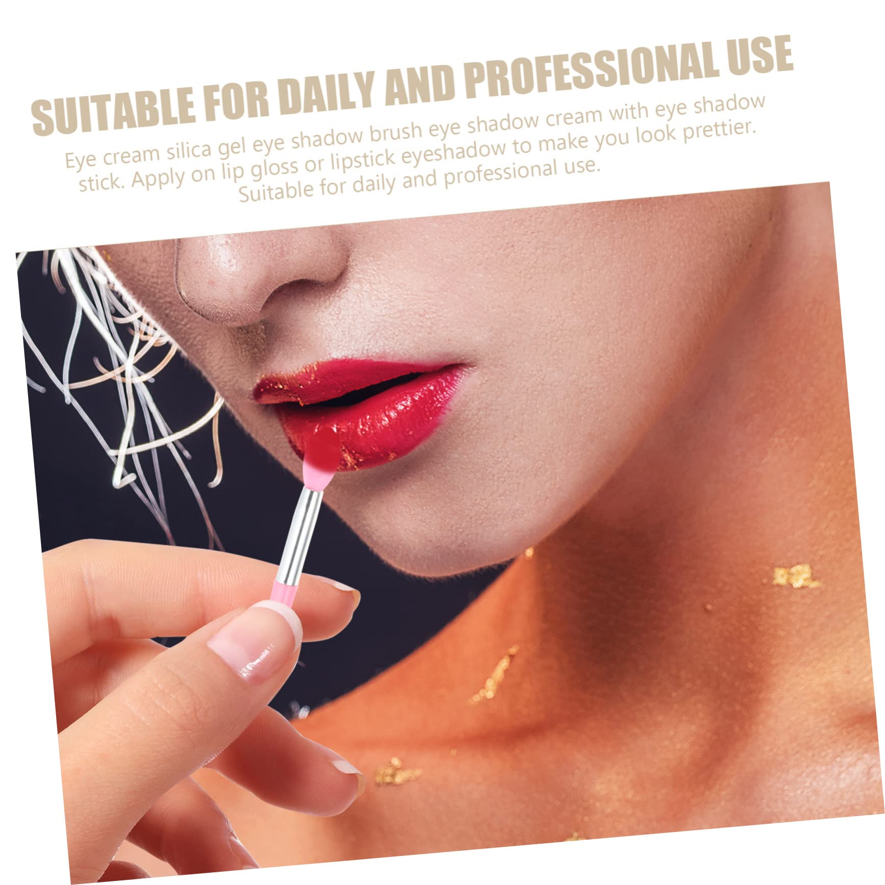 BELLIFFY 2sets Professional Makeup Brush Set Includes Lipstick Eyeshadow and Balm Brushes Compact Portable for Salon or Home Use 10pcs*2