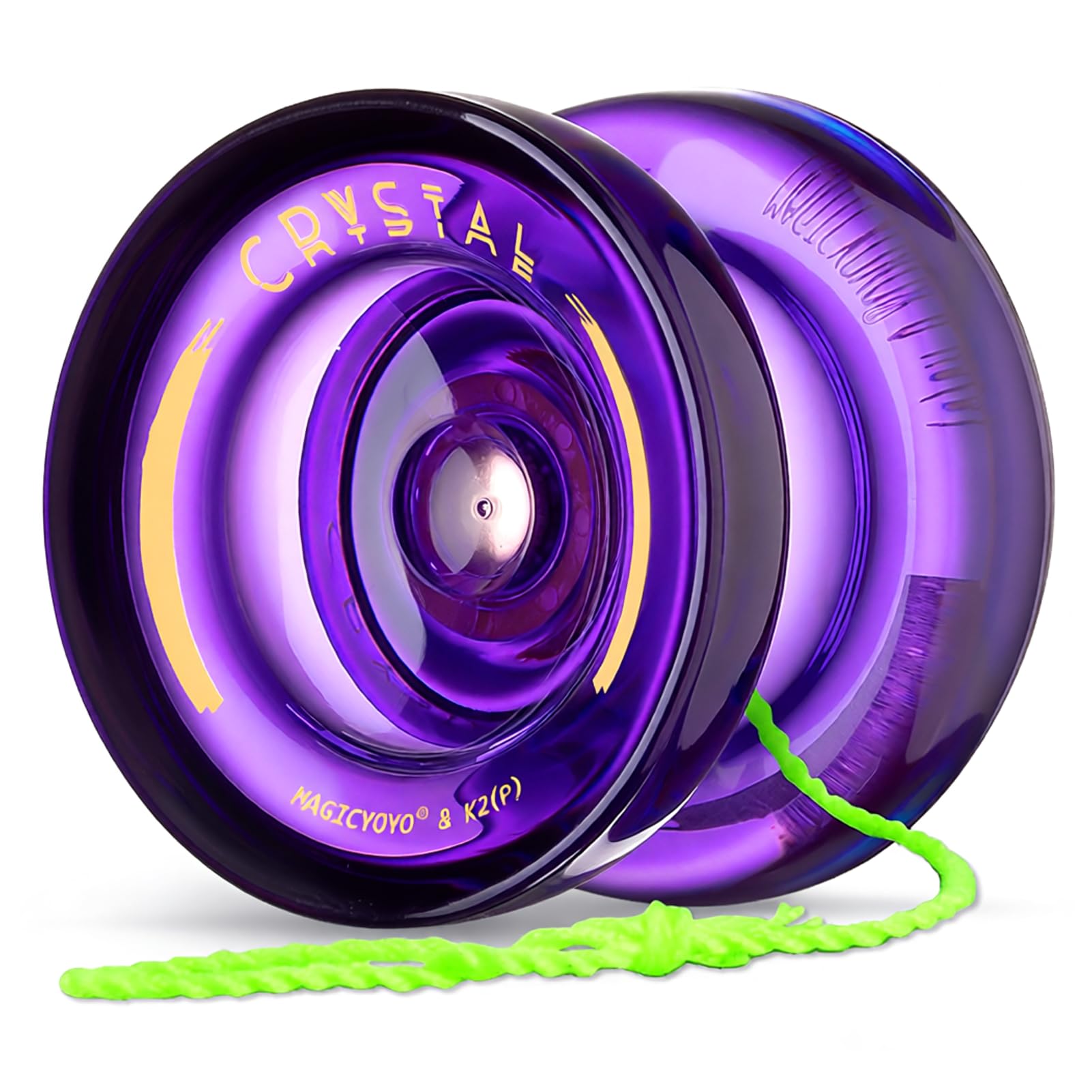 MAGICYOYO K2 Crystal Yoyo for Kids Professional Finger Spin Tricks Yoyo, Dual Purpose Responsive & Unresponsive Yo Yo