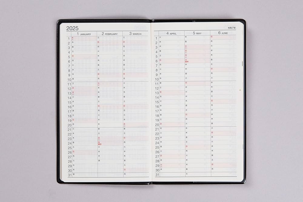 【高橋】追加1箱 No.113] ニューダイアリー アルファ 14 全国鉄道地図付き【黒】