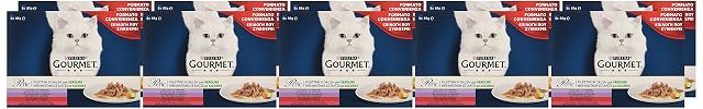 Foto 4 de 6 de Purina Gourmet Perle Húmedo Gato Filetti en Salsa con Verduras con Ternera, Salvaje, Ternera, Trucha