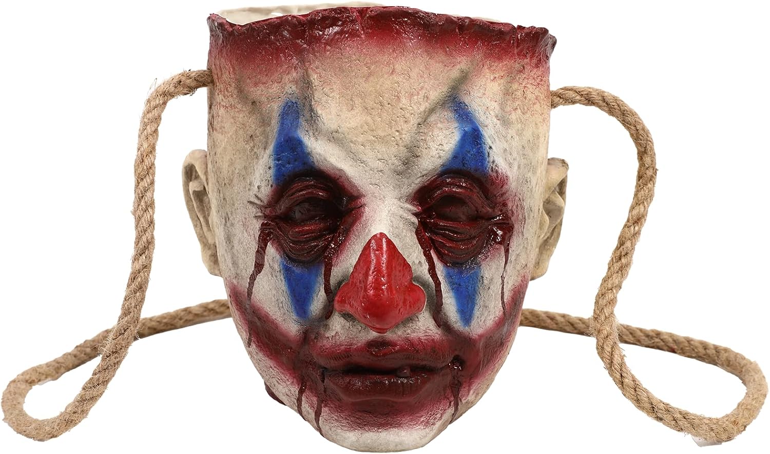 Halloween Candy Bucket Clown Zombie Bag Horror Severed Head Prop
