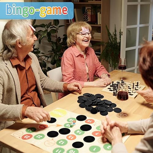 Miniatura 4 de Coopay 1000 discos de plástico para contadores de aprendizaje, discos de conteo de fichas de bingo para práctica de matemáticas y fichas de póquer,